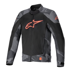 CHAQUETA ALPINESTARS T SP X SUPERAIR GRIS CAMO Y ROJO FLUO