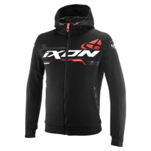 CHAQUETA IXON TOUCHDOWN ULTRA NEGRA, BLANCA Y ROJA