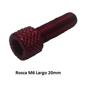 TORNILLO ALUMINIO TUNING M5x20 CABEZA CILINDRICA 6 unidades ORO